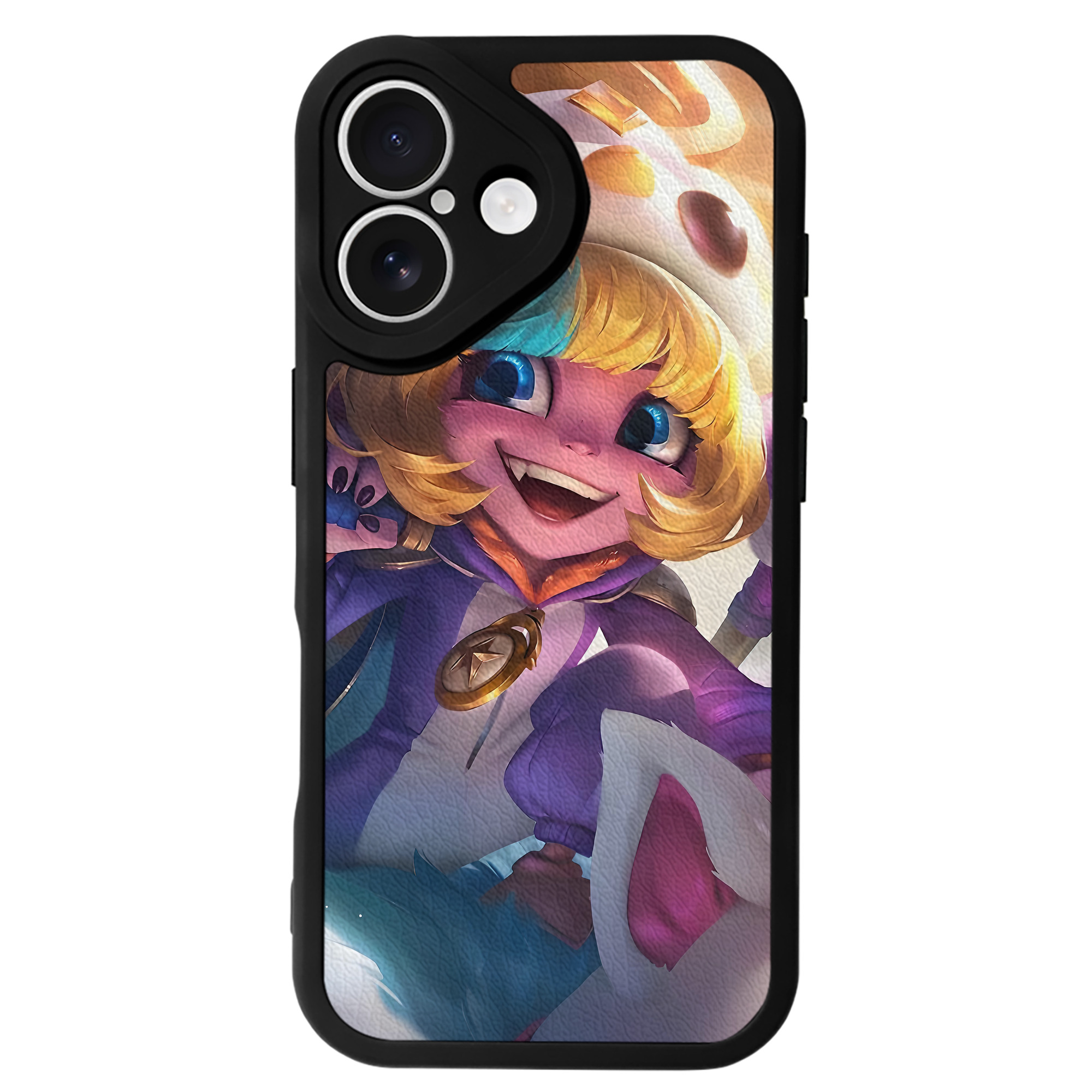 リーグ・オブ・レジェンド League of Legends LOL 【iPhone 16シリーズ対応】シリコンスマホケース（レザー調） 材質：シリコン
